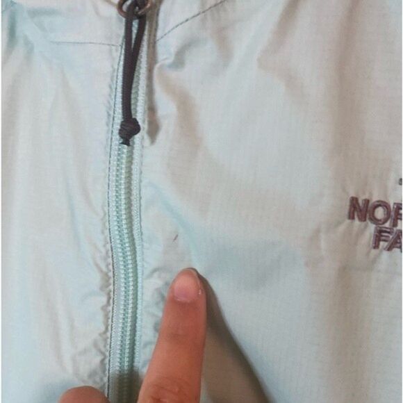 The North face Sea Foam Blue Green Hyvent Full Zip Womens Jacket Size Small - Picture 9 of 12
